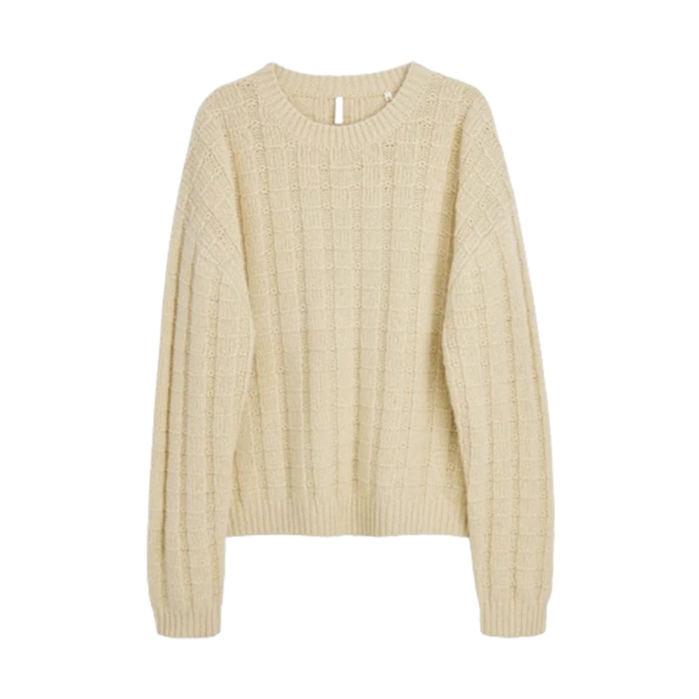 Sunflower Hoektrui in Off White Beige Heren