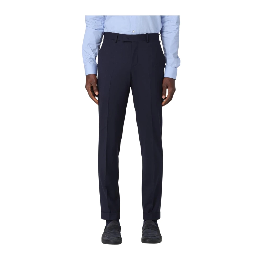 Pt Torino Men's Blue Slim Fit Trousers