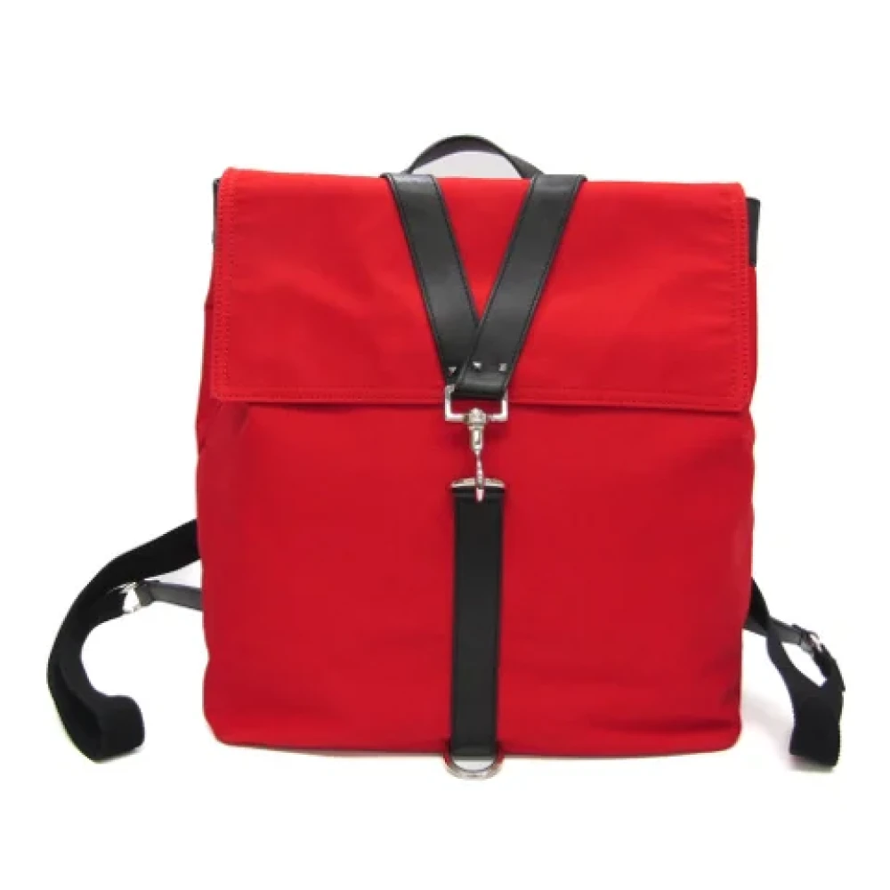 Valentino Vintage Pre-owned Canvas backpacks Red Dames