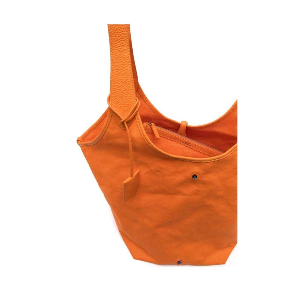 Ralph Lauren Foldover Tote Bag Orange Dames