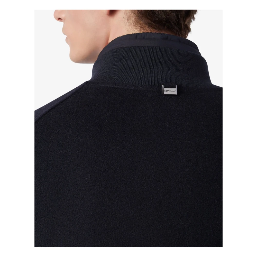 Corneliani Donkerblauwe Jassen Blue Heren