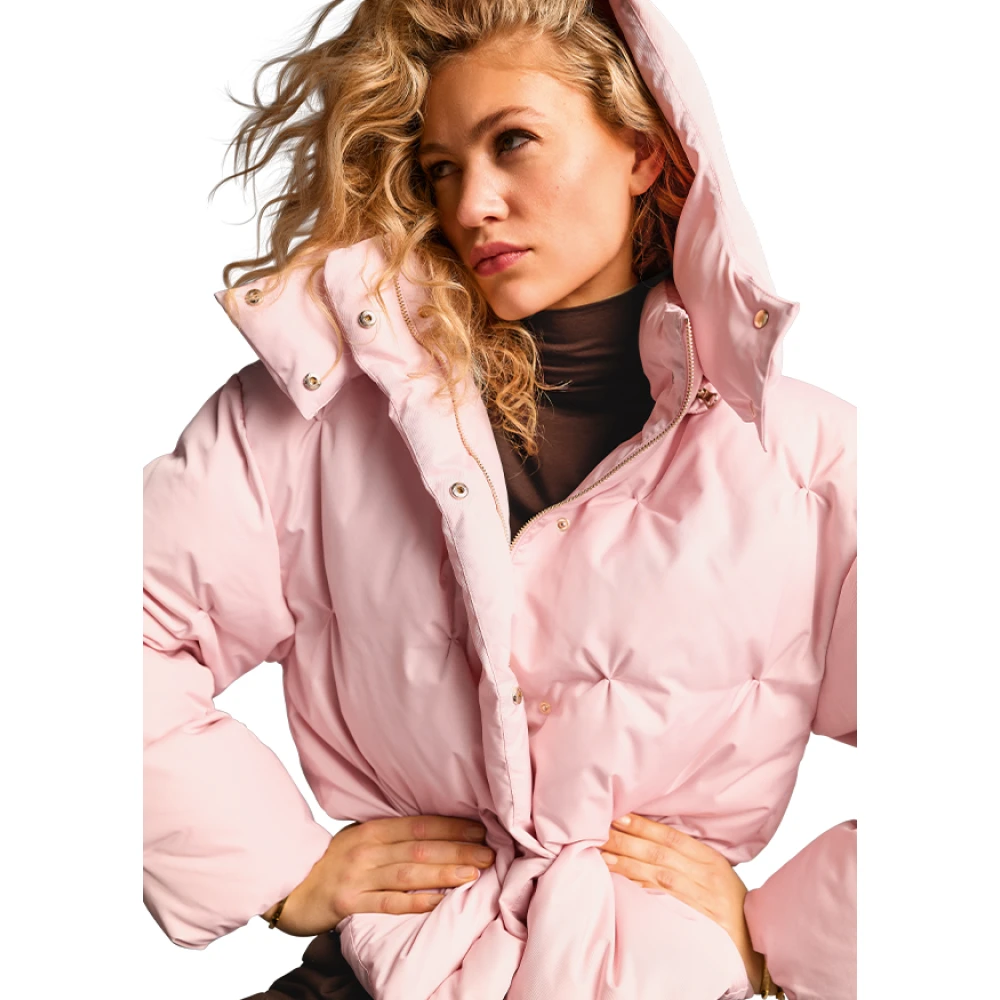 RIANI Korte roze hoodie met decoratieve stappen Pink Dames