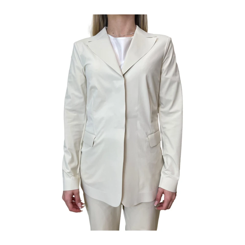 Max Mara Women's White Blazers, L, Mmlpalo Jacket