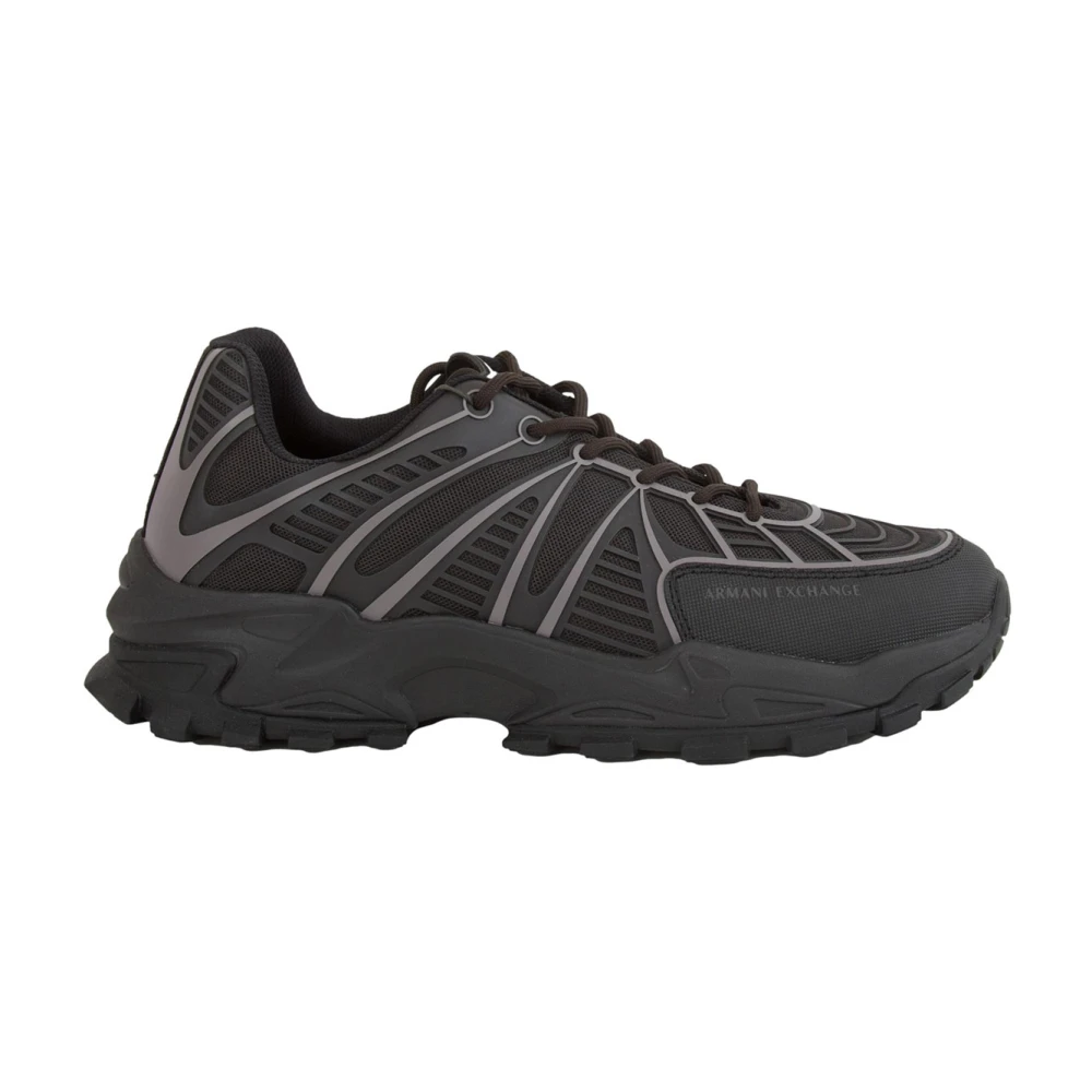 Armani Exchange Mannelijk Zwart Schoenen Heren, 44 Eu, Polyester, Stijlvolle Nero Horloge