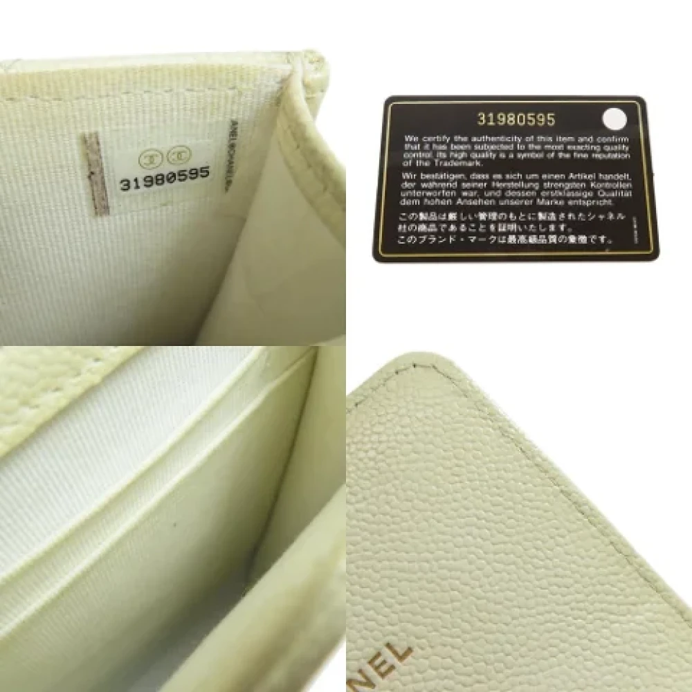 Chanel Vintage Pre-owned Leather chanel-bags White Dames