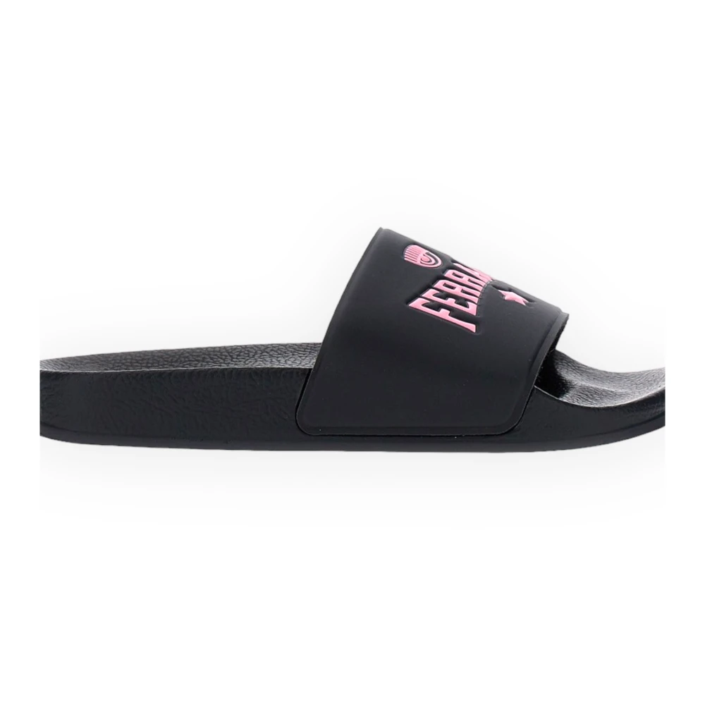 Chiara Ferragni Collection Women's Black Sliders, 5 Uk, Stretch Slider