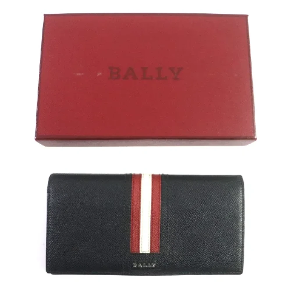Bally Pre-owned Leather wallets Black Heren