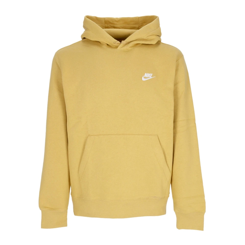 Nike Club Fleece Hoodie Tröja med lång ärm Yellow, Herr