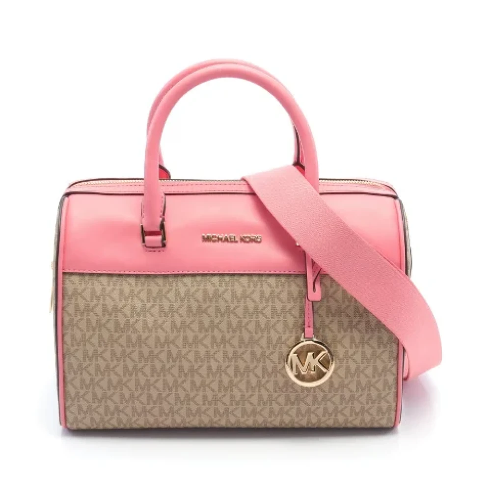 Michael Kors Pre-owned Canvas handbags Beige Dames