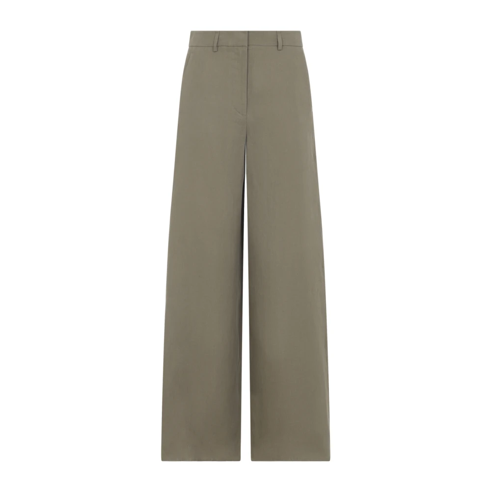 Giorgio Armani Women's Green Wide Trousers, Xs, Palazzo Trousers
