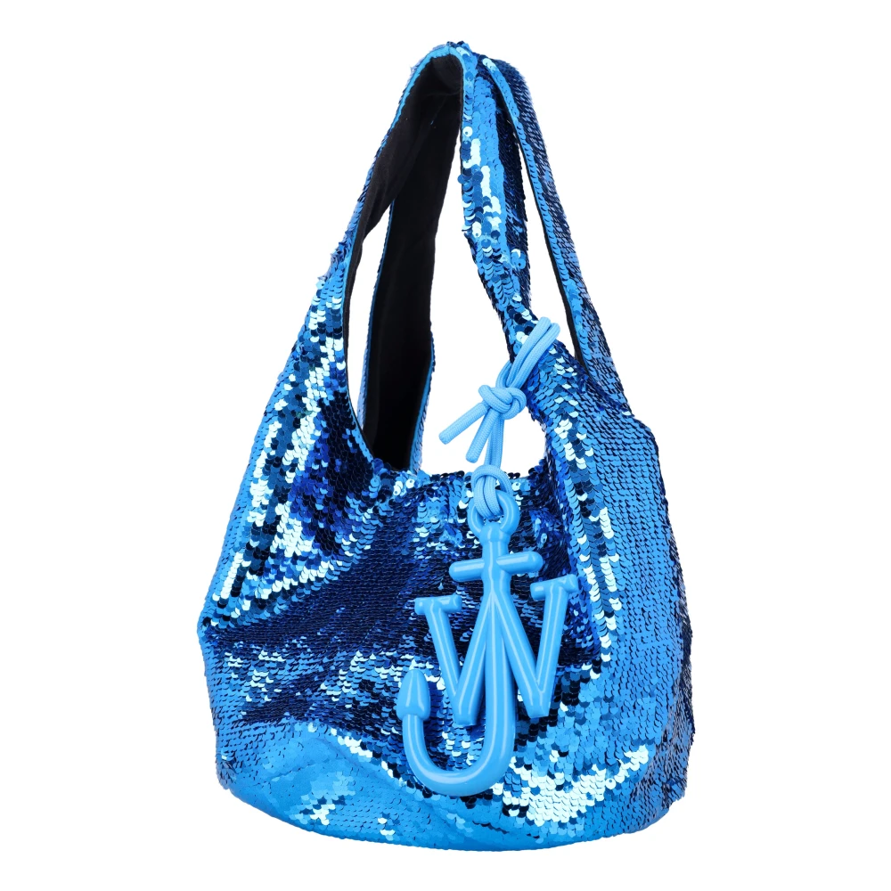 JW Anderson Paillet Shopper Handtas Acqua Ss25 Blue Dames