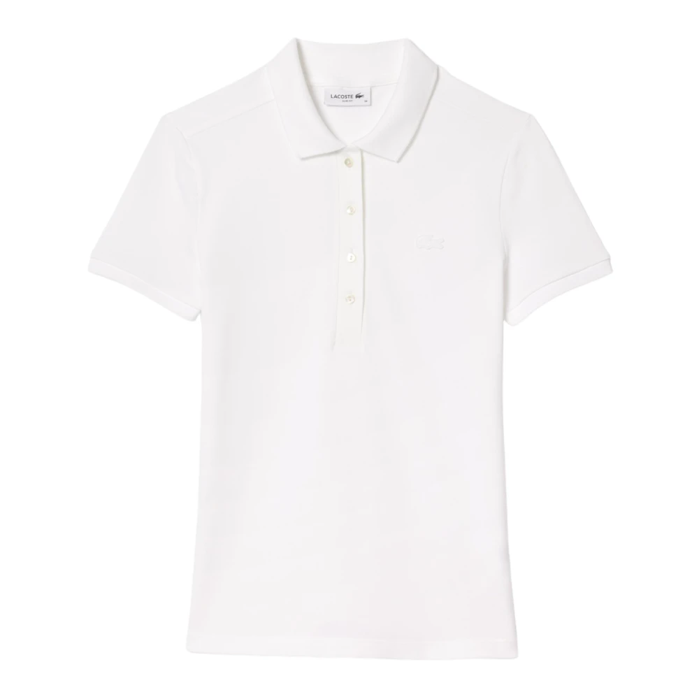 Lacoste Vita T-shirts och Polos White, Dam