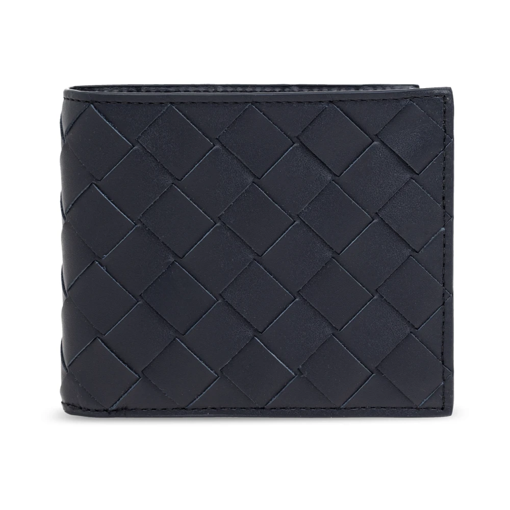 Bottega Veneta Intrecciato Leren Billfold Portemonnee Black Heren