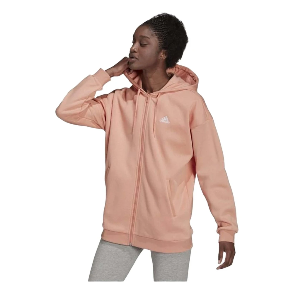 Adidas Essentials Small Logo Jas Pink Dames