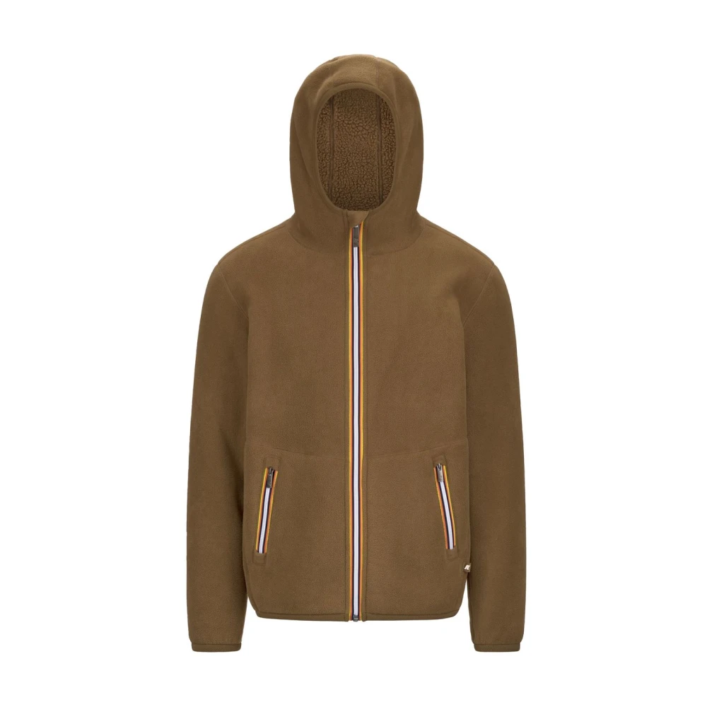 K-way Stijlvolle hoodie voor mannen Brown Heren