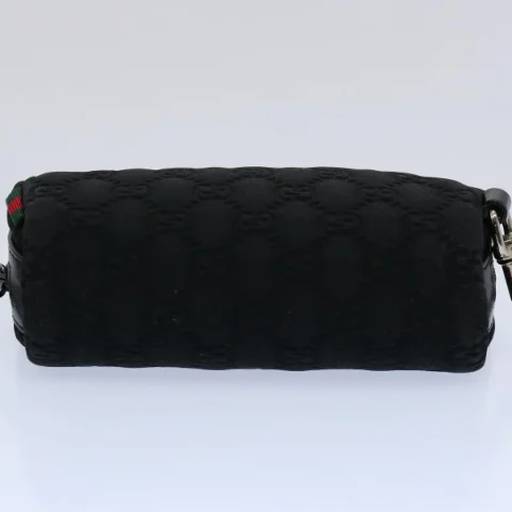 Gucci Vintage Pre-owned Canvas pouches Black Dames