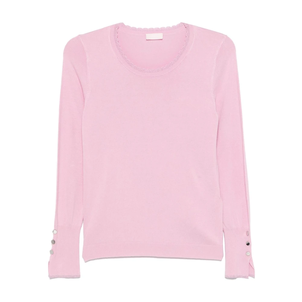 Liu Jo Roze trui met lange mouwen Pink Dames