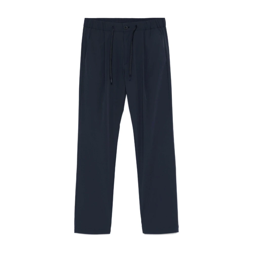 Herno Blue Drawstring Trousers - Male - Straight Trousers - L - Trousers