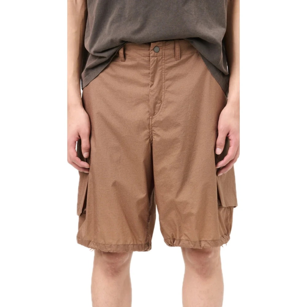 Our Legacy Gouden Bruine Tactiele Ripstop Cargo Shorts Brown Heren