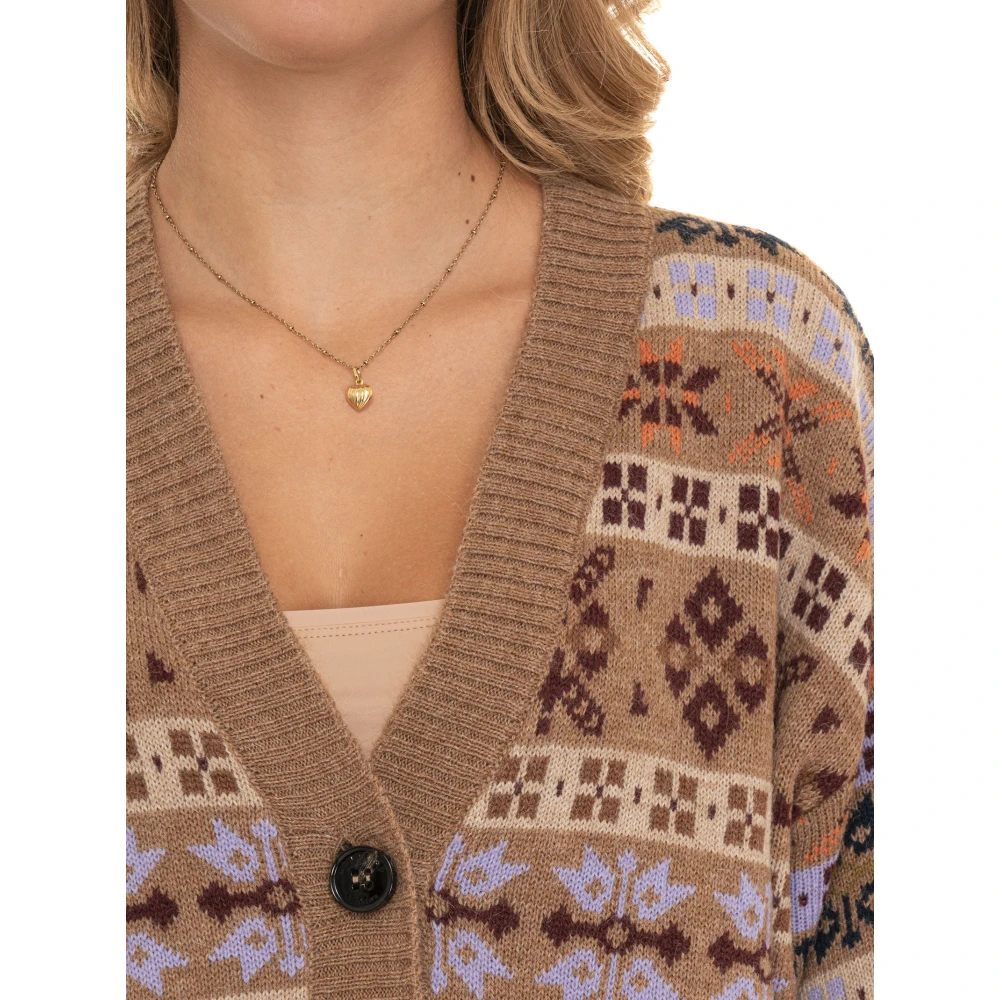 Max Mara Weekend Fantasy Vest met knopen Beige Dames