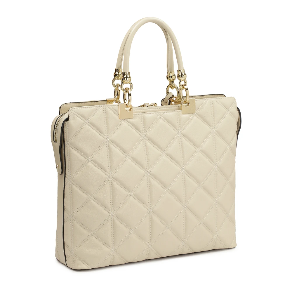 Kazar Elegante gewatteerde leren aktetas Beige Dames