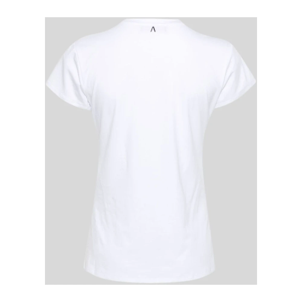 Twinset Gedrukt Strass T-shirt White Dames