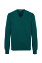 pull-en-cachemire-vert-a-col-en-v