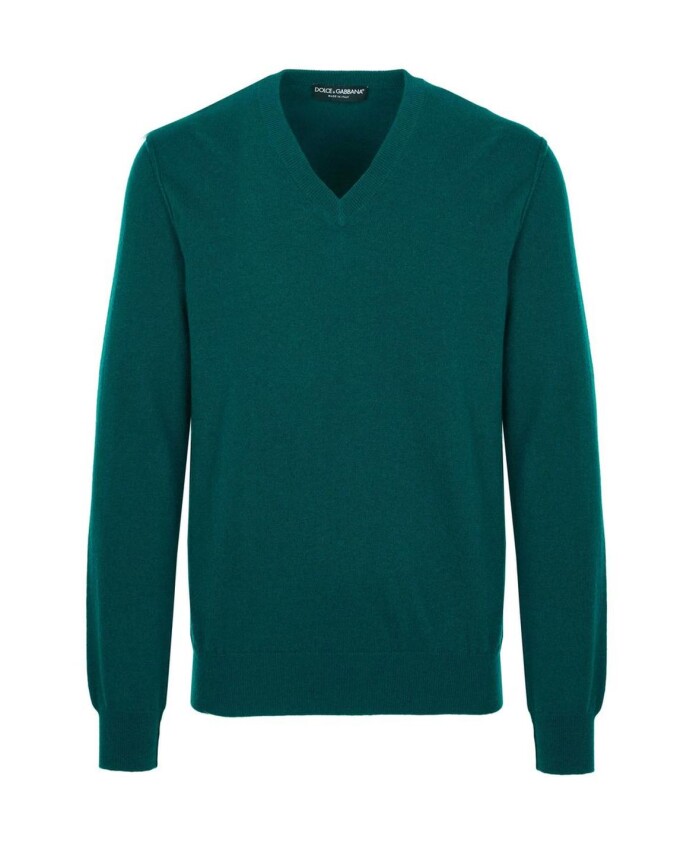 pull-en-cachemire-vert-a-col-en-v