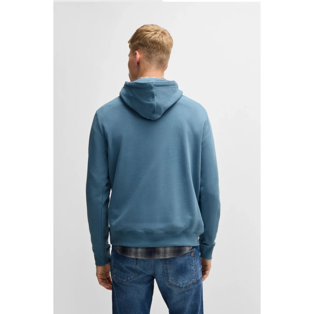 Hugo Boss Oranje Hoodie Wetalk Upgrade Casual Stijl Blue Heren