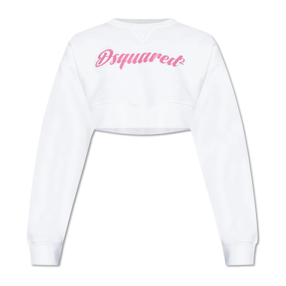 Dsquared2 Sweatshirt met logo White Dames