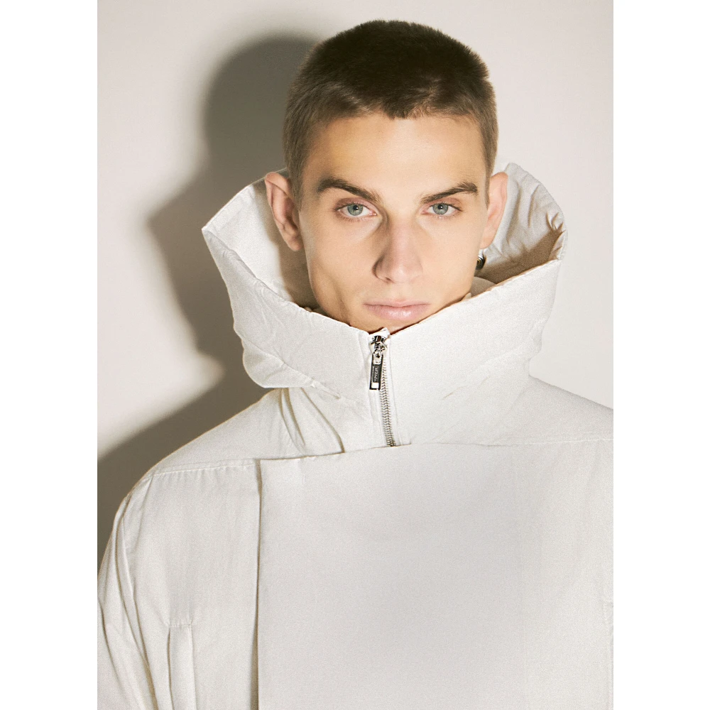 Moncler Parka Jas met Shearling Kraag Beige Heren