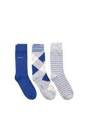 Blå Gant Argyle Socks 3-Pack Gift Box Tilbehør