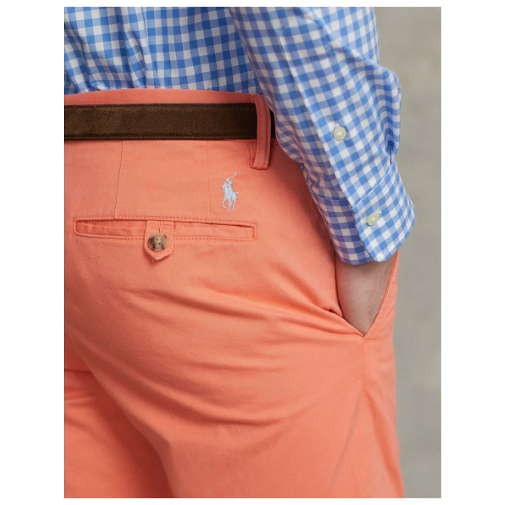Polo Ralph Lauren Slim Fit Stretch Chino Broek Orange Heren