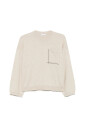 pull-col-rond-beige-avec-poche