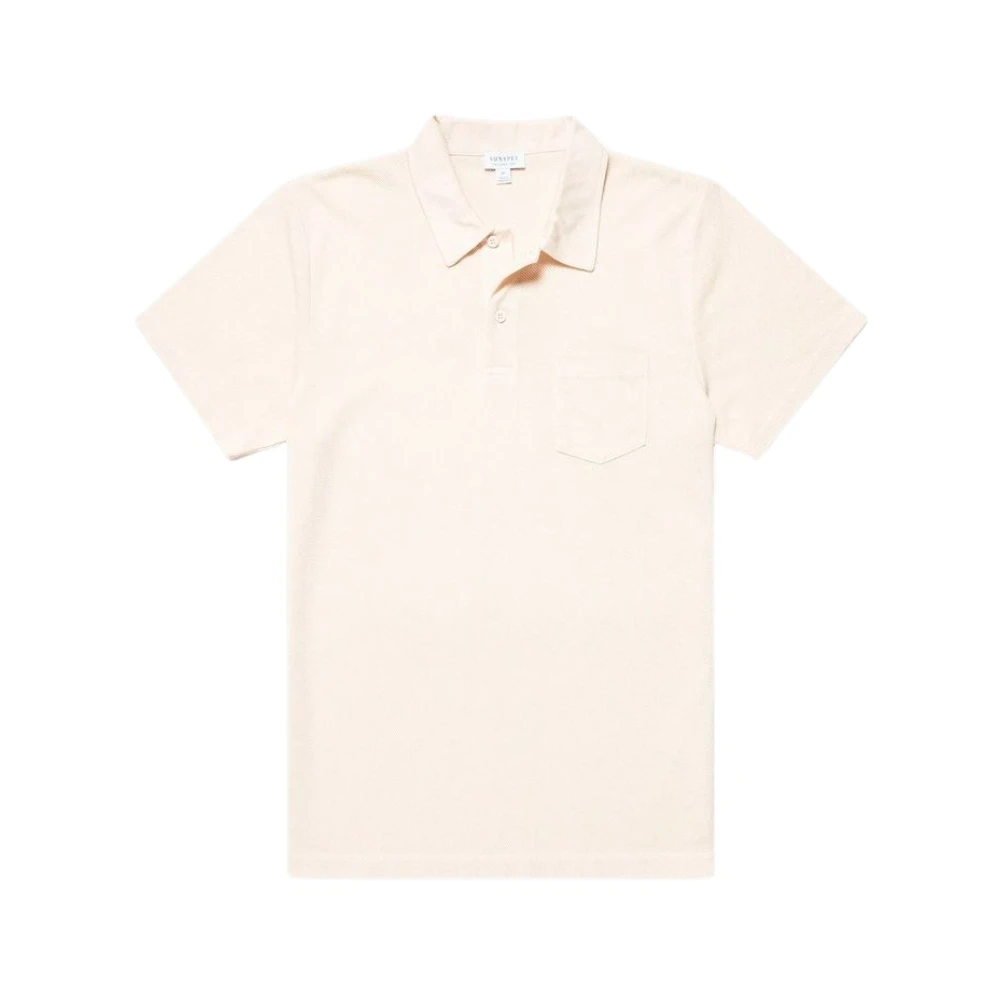 Sunspel Polo Shirts White Heren