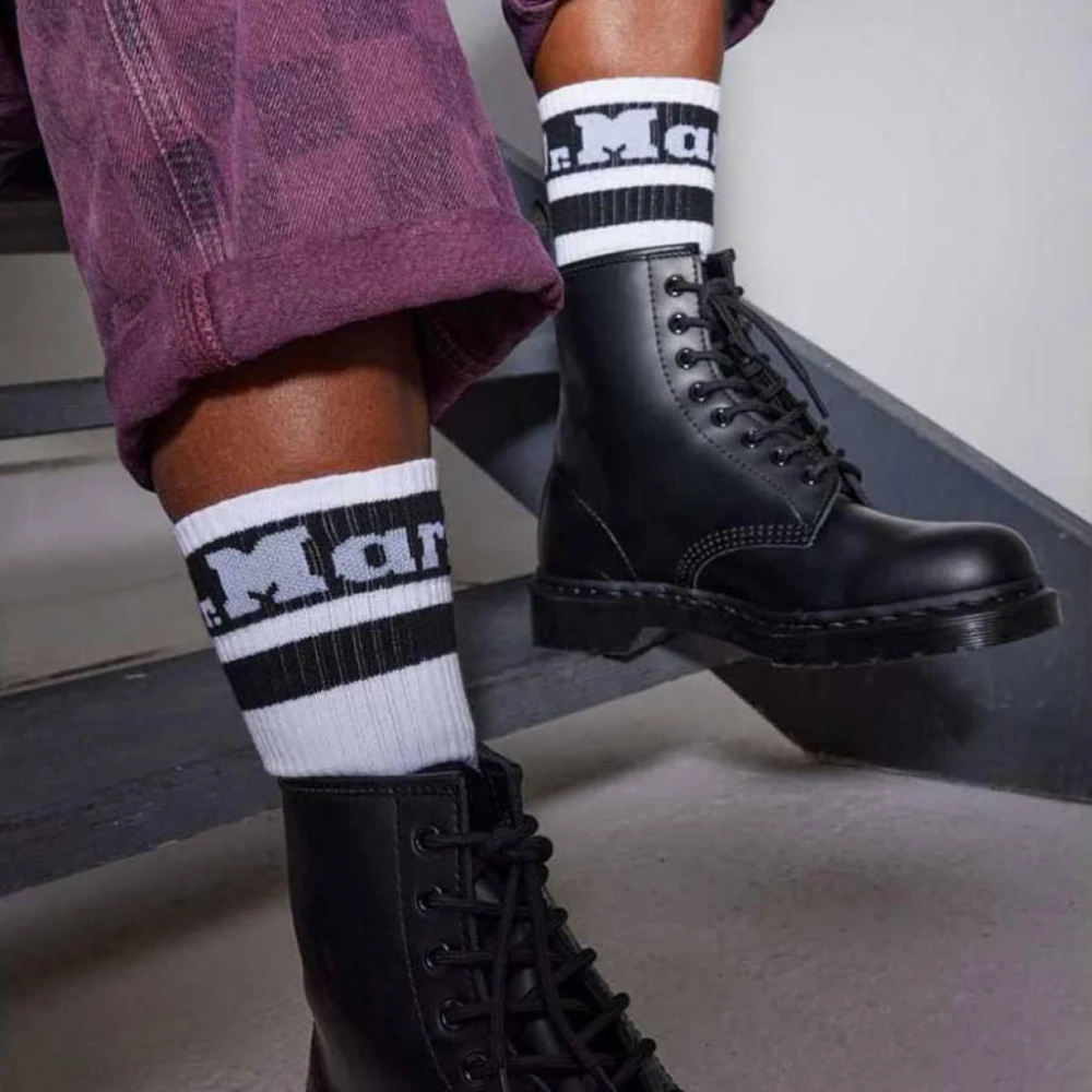 Dr. Martens Athletic Logo Sokken White Heren