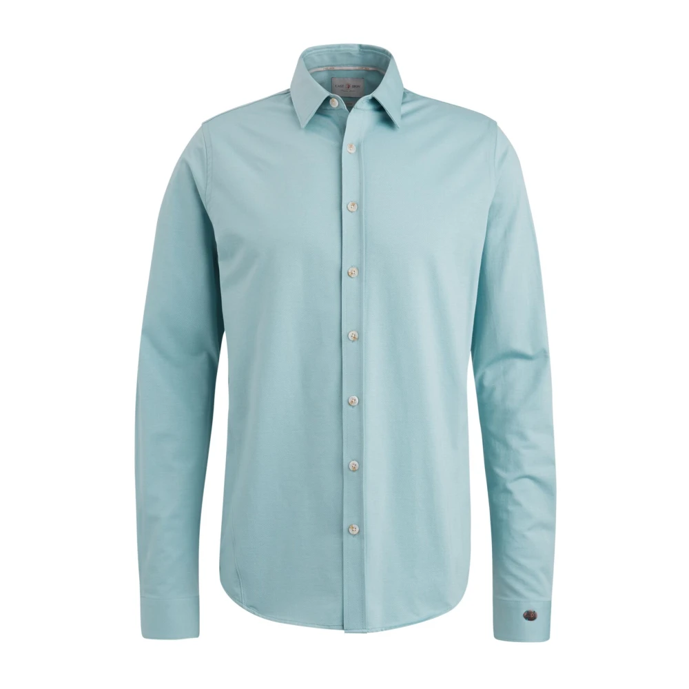 Cast Iron Twill Jersey 2 Tone Overhemd Blue Heren