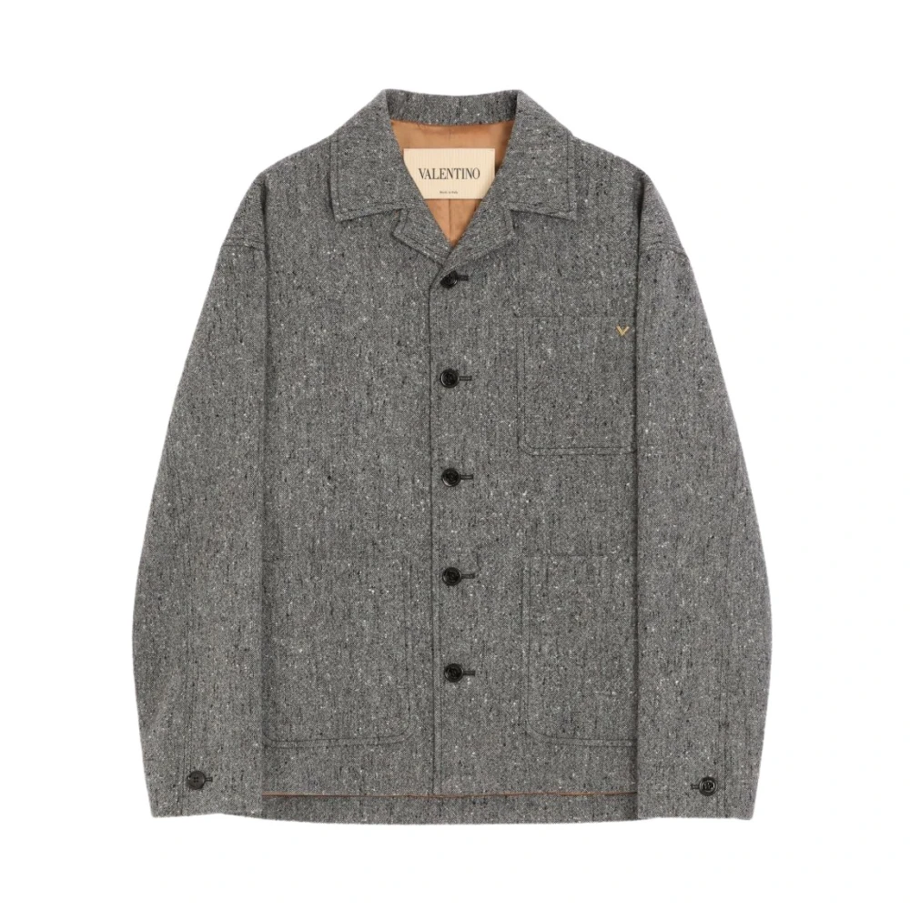 Valentino Garavani , Light Jackets, Male, Gray, M, Light Jackets