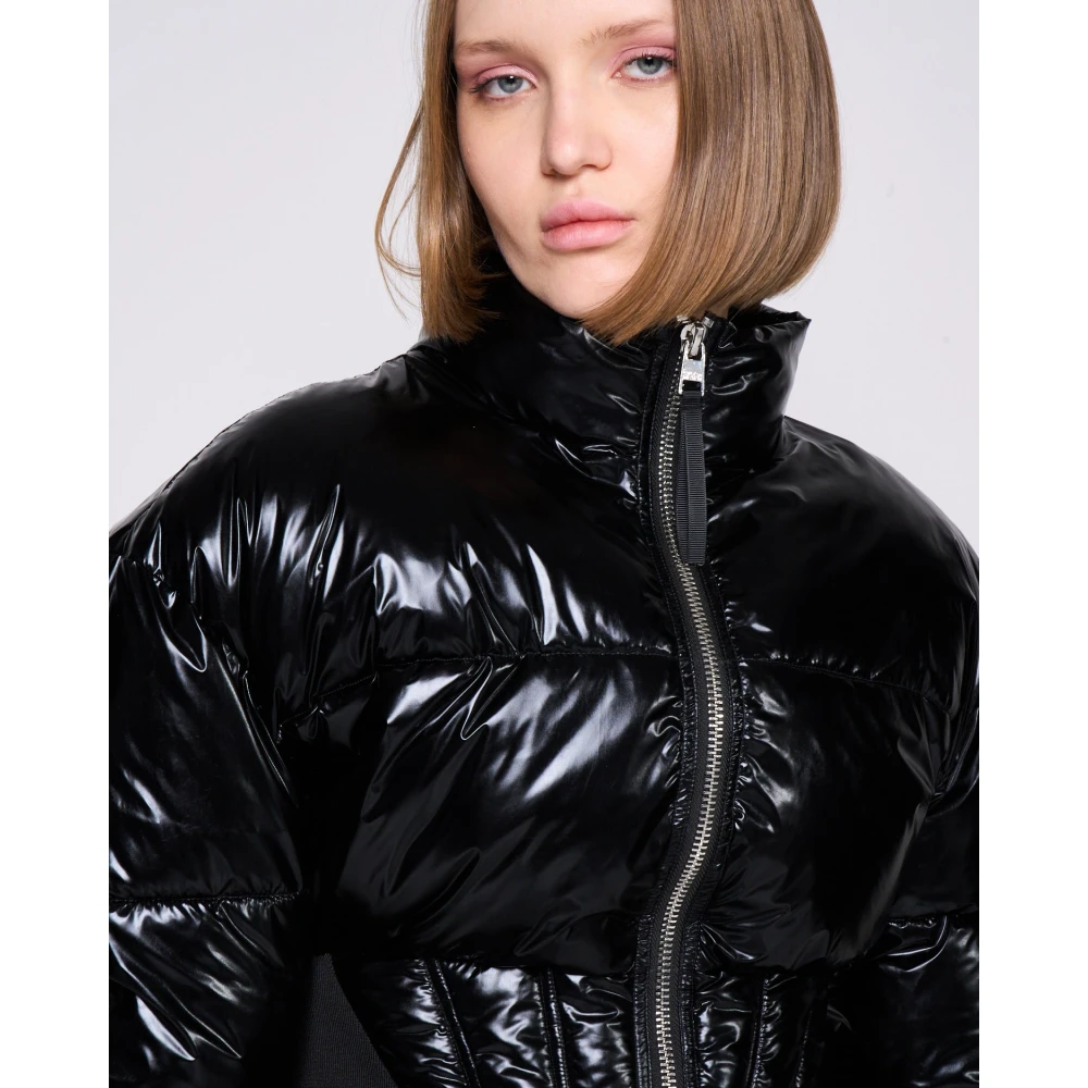 Silvian Heach Korte gewatteerde jas Black Dames