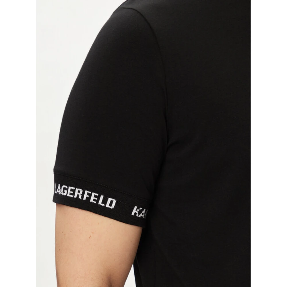 Karl Lagerfeld Zwart T-shirt Regular Fit Black Heren
