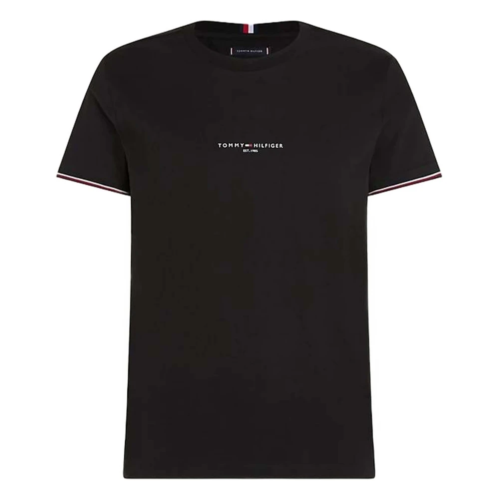 Tommy Hilfiger Handtekening T-shirt Black Heren