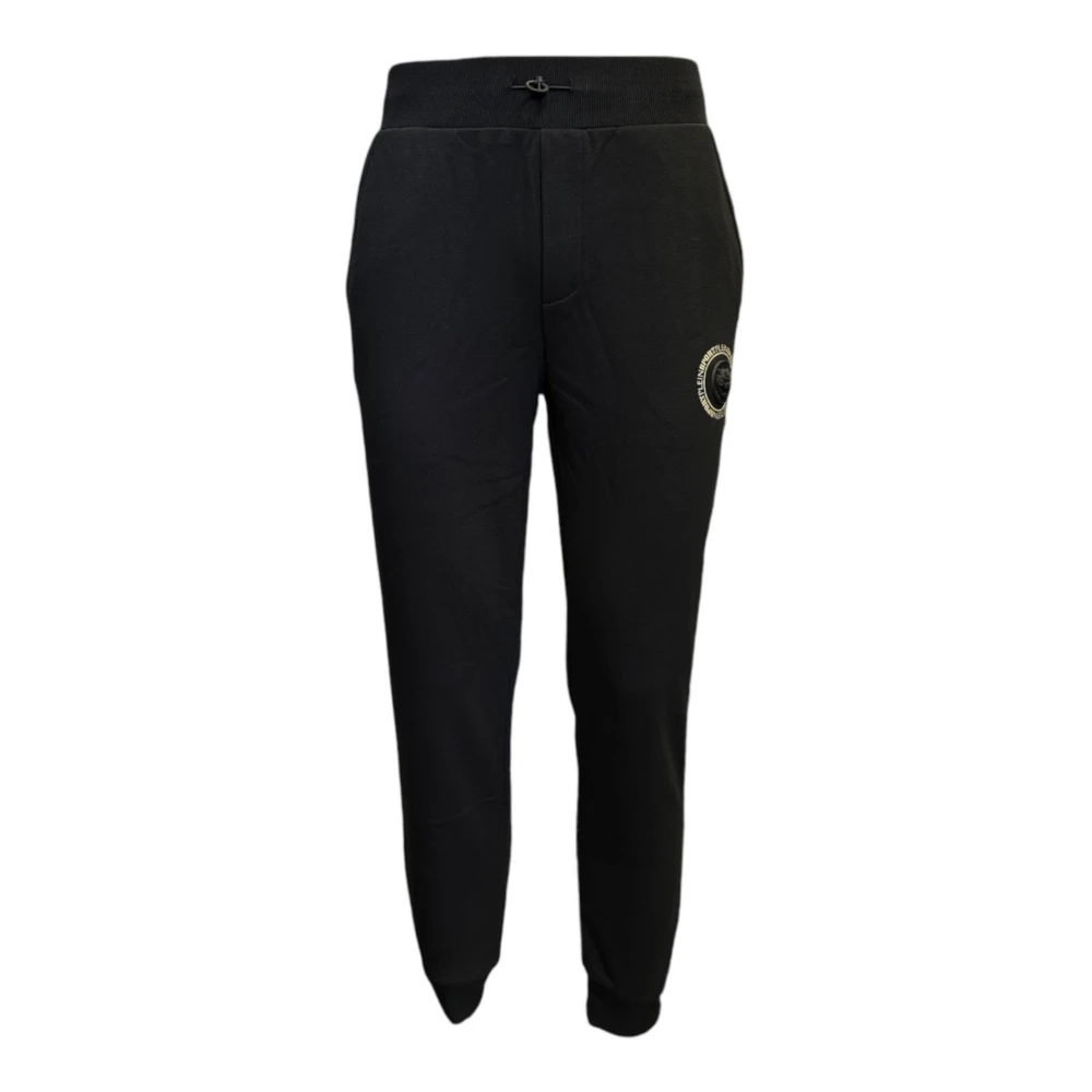 Plein Sport Katoen Zwarte Tijger Jogger Broek Black Heren