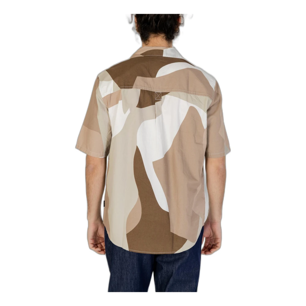Only & Sons Short Sleeve Shirts Brown Heren