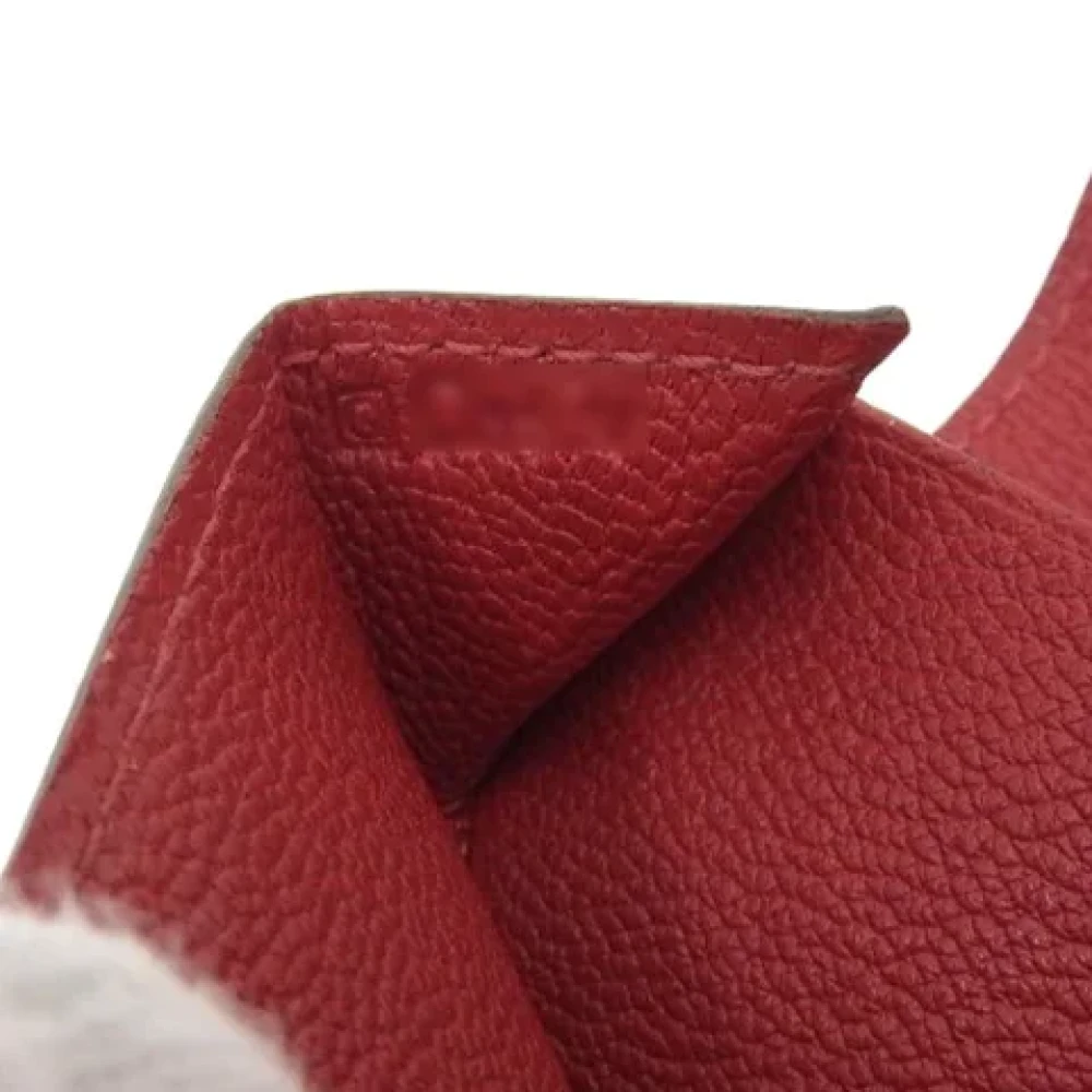 Hermès Vintage Pre-owned Leather wallets Red Dames