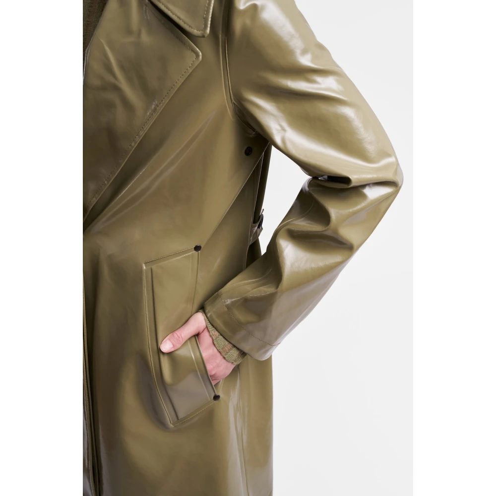 Stutterheim Opal Regen Trenchcoat Green Dames