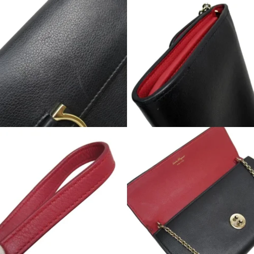 Salvatore Ferragamo Pre-owned Leather wallets Black Dames