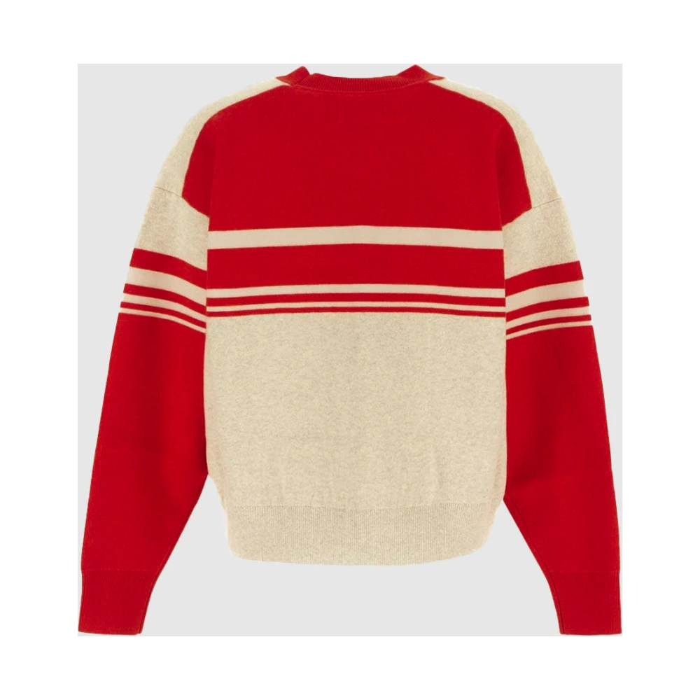 Isabel Marant Étoile Geribbelde Pullover in Vermilion Red Dames