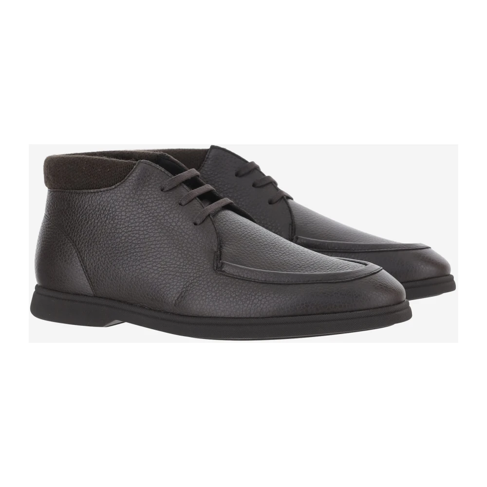 Boss Gekreukelde Leren Loafers