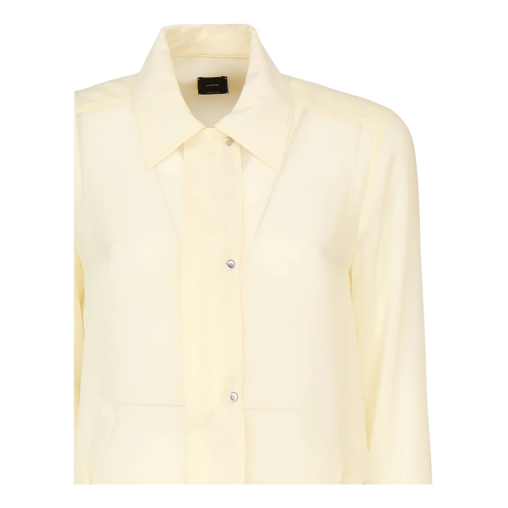 pinko Georgette Shirt Collectie Beige Dames