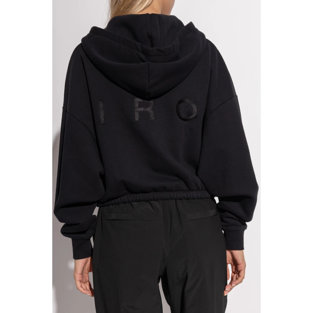 IRO Korte hoodie 'Oritta' Black Dames